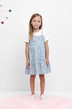 Сарафан для девочек CROCKID, КР 5796, цвет - синий