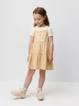 Сарафан для девочек CROCKID, КР 5796, цвет - желтый