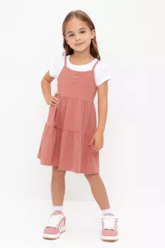 Сарафан для девочек CROCKID, КР 5799-1, цвет - оранжевый