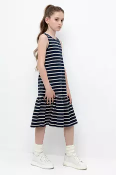 Сарафан для девочек CROCKID, КР 5803, цвет - темно-синий