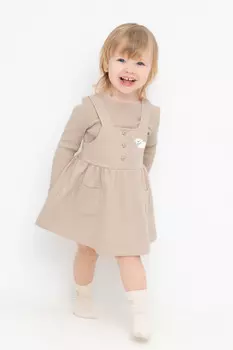 Сарафан для девочек CROCKID, КР 5889, цвет - бежевый