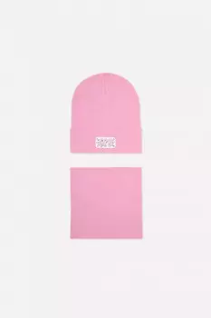 Шапка для девочек CROCKID, К 8149/1, цвет - розовый
