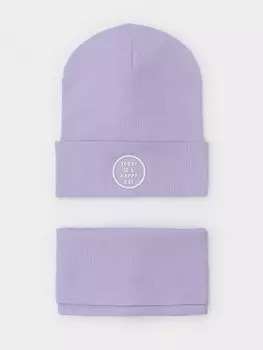 Шапка для девочек CROCKID, К 8149/25, цвет - фиолетовый