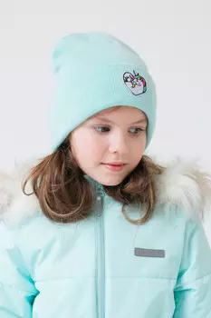 Шапка для девочек CROCKID, КВ 20225/ш, цвет - бирюзовый