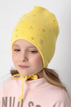 Шапка для девочек CROCKID, КВ 20256, цвет - желтый