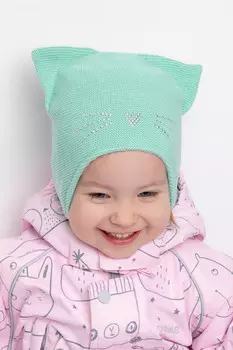 Шапка для девочек CROCKID, КВ 20259, цвет - минт