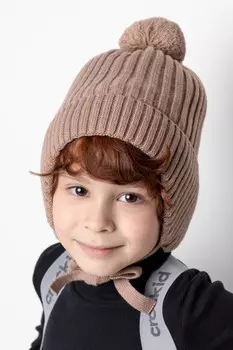 Шапка для девочек CROCKID, КВ 20293/ш, цвет - бежевый