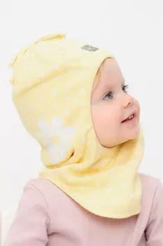 Шапка для девочек CROCKID, КВ 20370, цвет - желтый