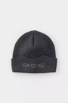 Шапка для девочек CROCKID, КВ 20379, цвет - темно-серый