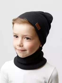 Шапка для мальчиков CROCKID, К 8149/25, цвет - черный