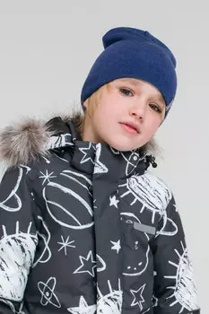 Шапка для мальчиков CROCKID, КВ 20178/21ш, цвет - синий