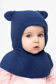 Шапка для мальчиков CROCKID, КВ 20364/ш, цвет - синий