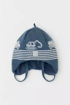 Шапка для мальчиков CROCKID, КВ 20386, цвет - синий