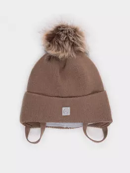 Шапка для мальчиков CROCKID, КВ 20395/ш, цвет - коричневый