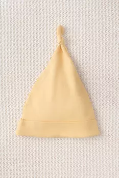 Шапочка ясельная для новорожденных CROCKID, К 8036, цвет - желтый