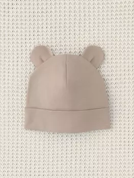 Шапочка ясельная для новорожденных CROCKID, К 8093, цвет - коричневый