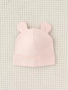 Шапочка ясельная для новорожденных CROCKID, К 8093, цвет - розовый