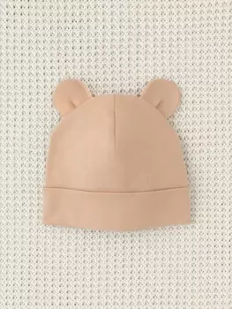 Шапочка ясельная для новорожденных CROCKID, К 8093, цвет - бежевый