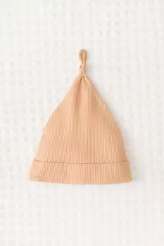 Шапочка ясельная для новорожденных CROCKID, К 8160, цвет - коричневый