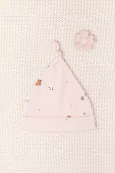 Шапочка ясельная для новорожденных CROCKID, К 8036, цвет - розовый