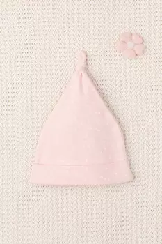Шапочка ясельная для новорожденных CROCKID, К 8036, цвет - розовый