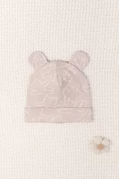 Шапочка ясельная для новорожденных CROCKID, К 8093, цвет - бежевый