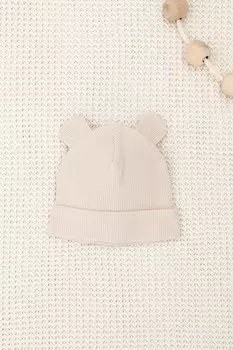 Шапочка ясельная для новорожденных CROCKID, К 8159, цвет - бежевый