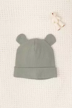 Шапочка ясельная для новорожденных CROCKID, К 8159, цвет - зеленый