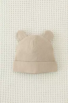 Шапочка ясельная для новорожденных CROCKID, К 8159, цвет - бежевый