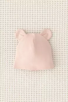 Шапочка ясельная для новорожденных CROCKID, К 8124, цвет - розовый