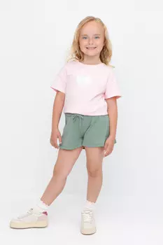 Шорты для девочек CROCKID, К 400697, цвет - зеленый