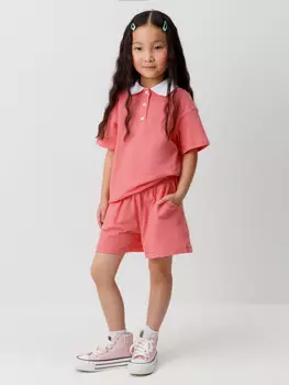 Шорты для девочек CROCKID, КП 400662, цвет - красный