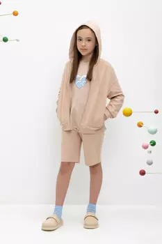Шорты для девочек CROCKID, КР 400532, цвет - бежевый