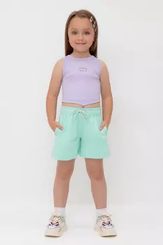 Шорты для девочек CROCKID, КР 400548, цвет - зеленый