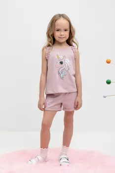 Шорты для девочек CROCKID, КР 400646, цвет - розовый