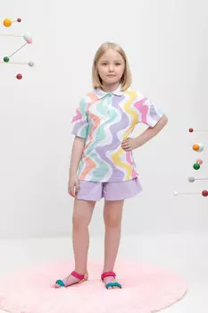 Шорты для девочек CROCKID, КР 400662, цвет - фиолетовый