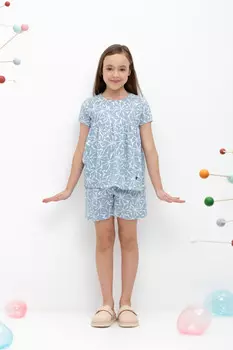 Шорты для девочек CROCKID, КР 400668, цвет - синий