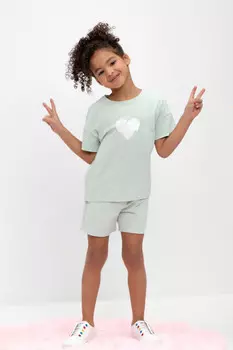 Шорты для девочек CROCKID, КР 400680, цвет - голубой