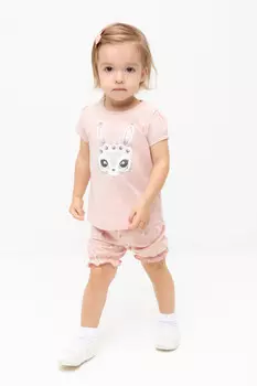 Шорты для девочек CROCKID, КР 400683, цвет - розовый
