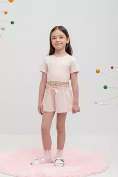Шорты для девочек CROCKID, КР 400688, цвет - светло-розовый
