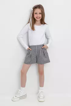 Шорты для девочек CROCKID, КР 400732, цвет - серый