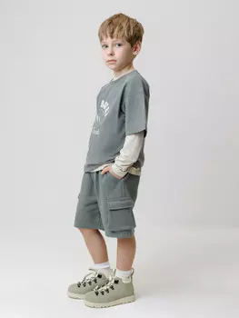 Шорты для мальчика для мальчиков CROCKID, КР 400828, цвет - зеленый