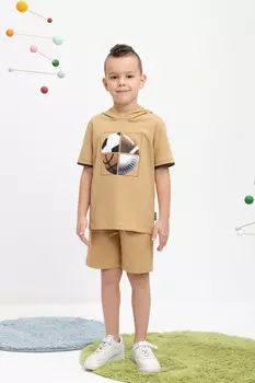 Шорты для мальчика для мальчиков CROCKID, КР 400637, цвет - коричневый