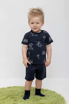 Шорты для мальчика для мальчиков CROCKID, КР 400658, цвет - темно-синий