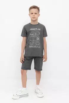 Шорты для мальчика для мальчиков CROCKID, КР 400642, цвет - темно-серый