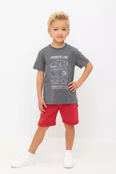 Шорты для мальчика для мальчиков CROCKID, КР 400642, цвет - красный