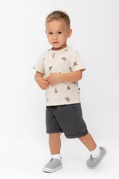 Шорты для мальчика для мальчиков CROCKID, КР 400799, цвет - темно-серый