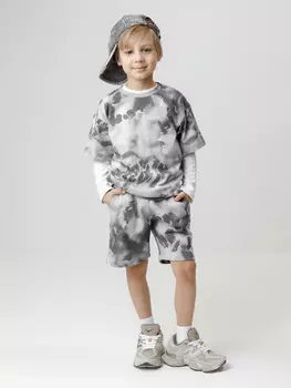 Шорты из натурального хлопка для мальчика для мальчиков CROCKID, КР 400840, цвет - светло-серый5