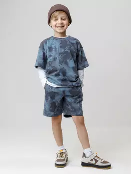 Шорты из натурального хлопка для мальчика для мальчиков CROCKID, КР 400793, цвет - синий