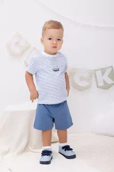 Шорты на резинке для мальчика для мальчиков CROCKID, КР 400314, цвет - синий